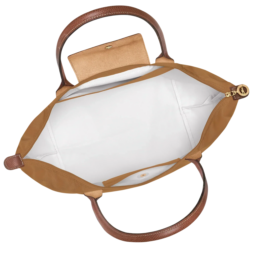 Lether Bag  — Large Foldable Tote Bag, Camel