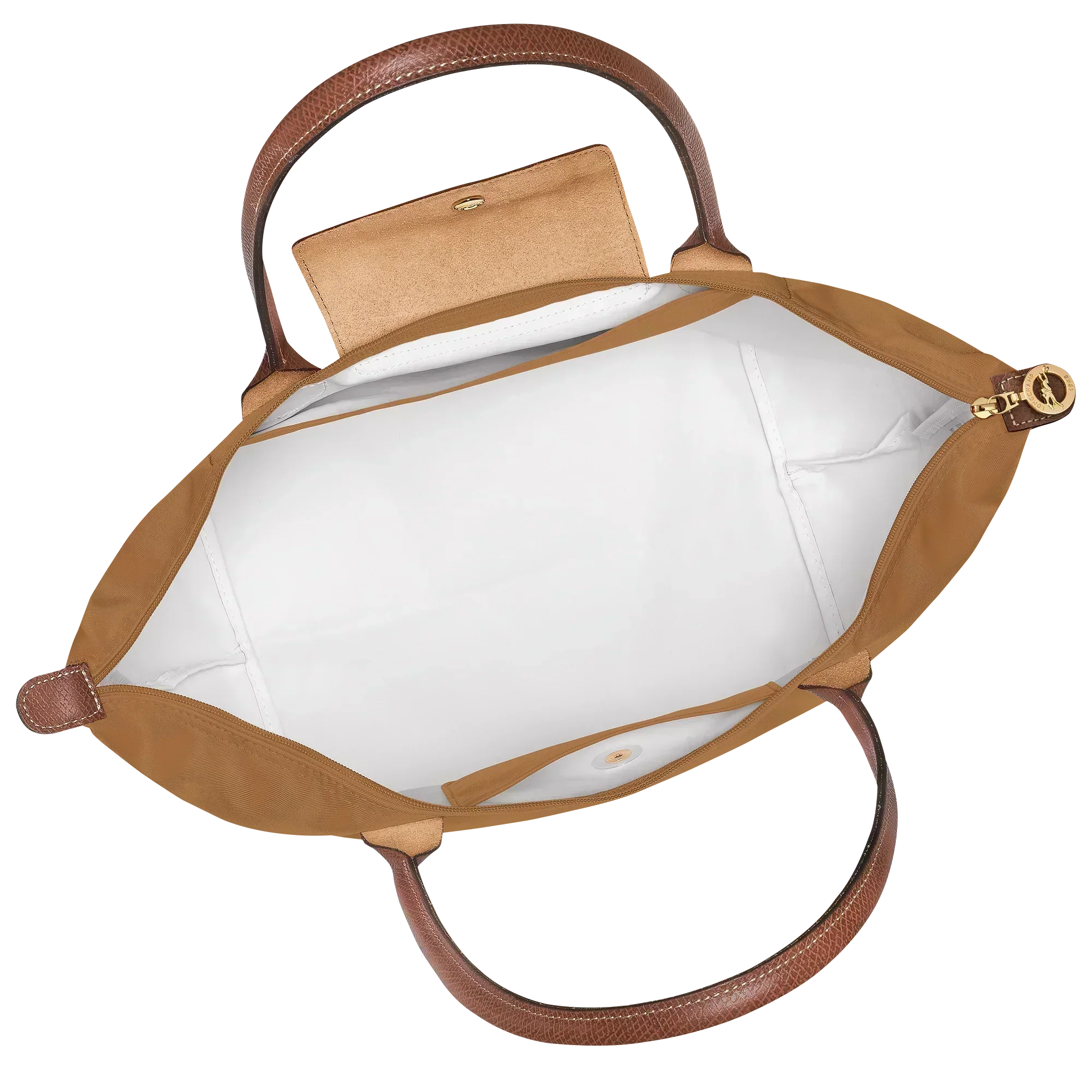Lether Bag  — Large Foldable Tote Bag, Camel