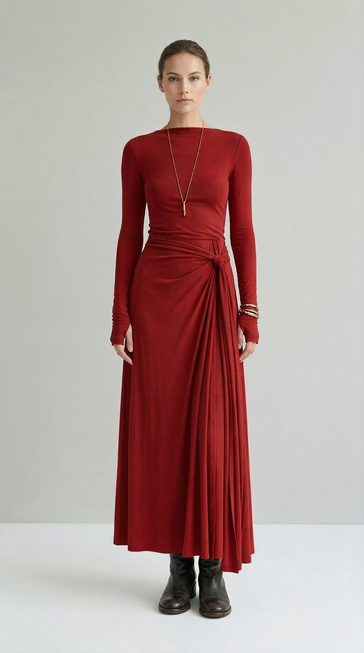 Naiara ❘ Maxi dress with side knot