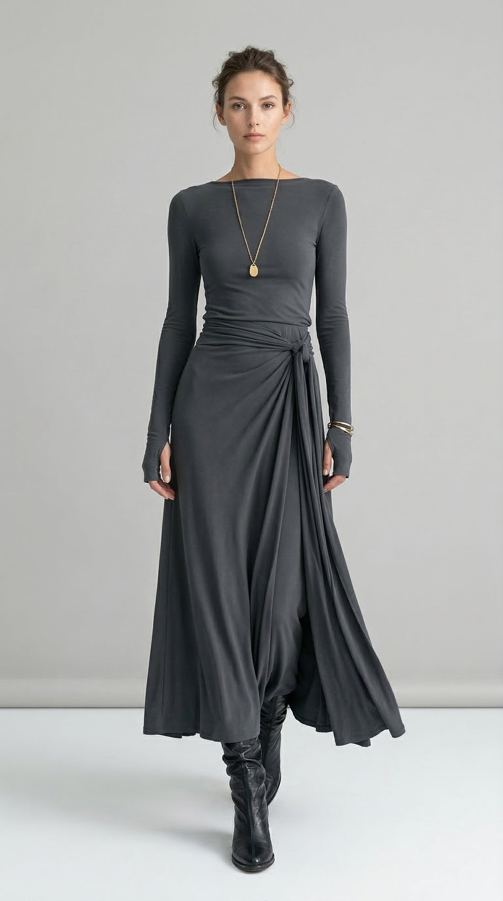 Naiara ❘ Maxi dress with side knot