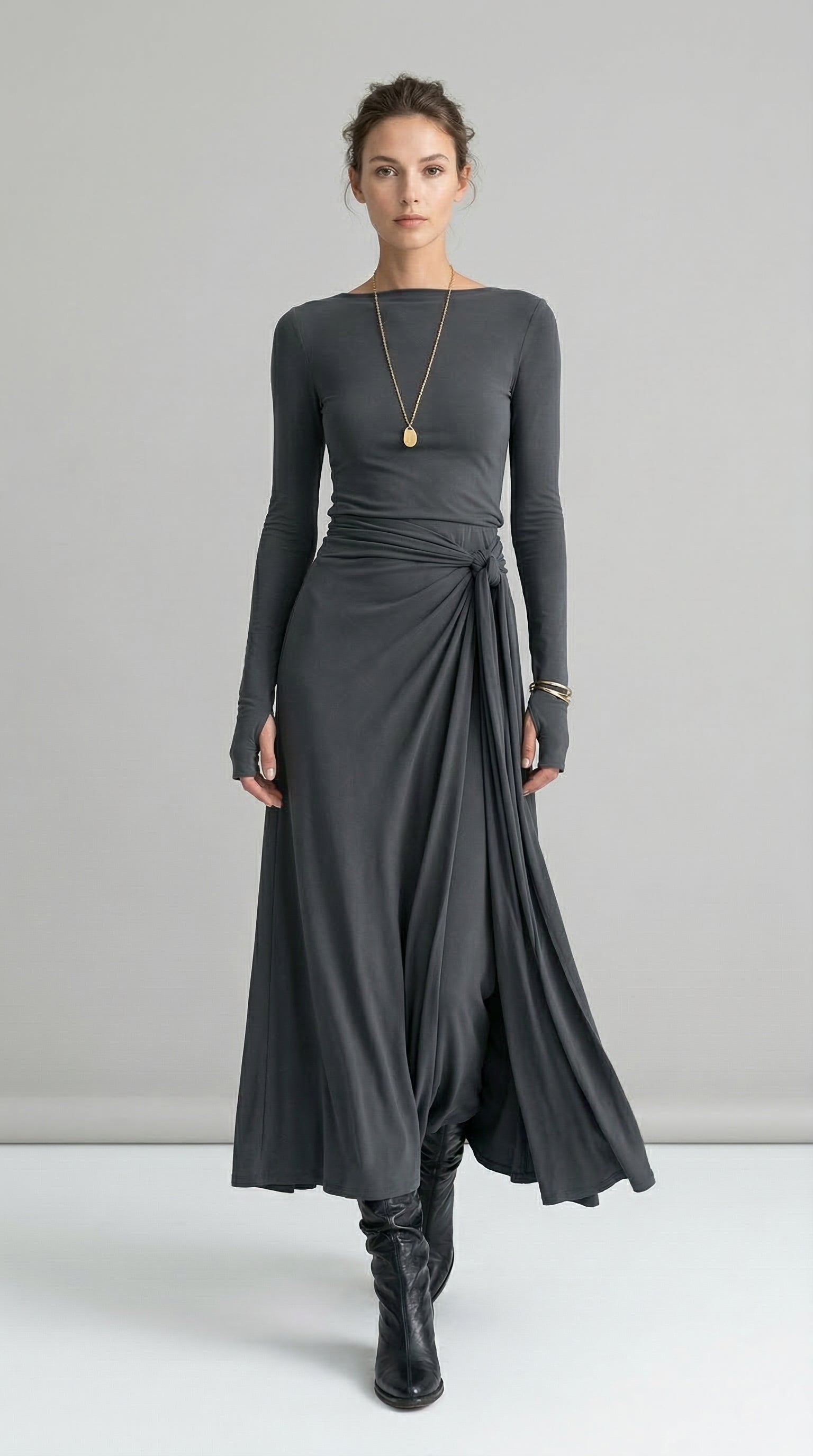 Naiara ❘ Maxi dress with side knot