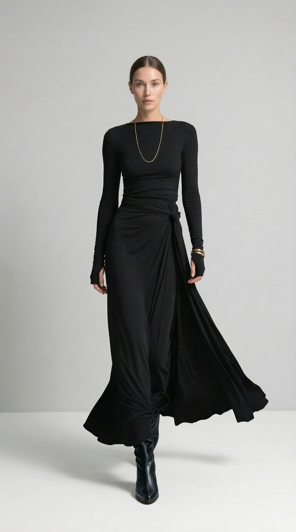 Naiara ❘ Maxi dress with side knot
