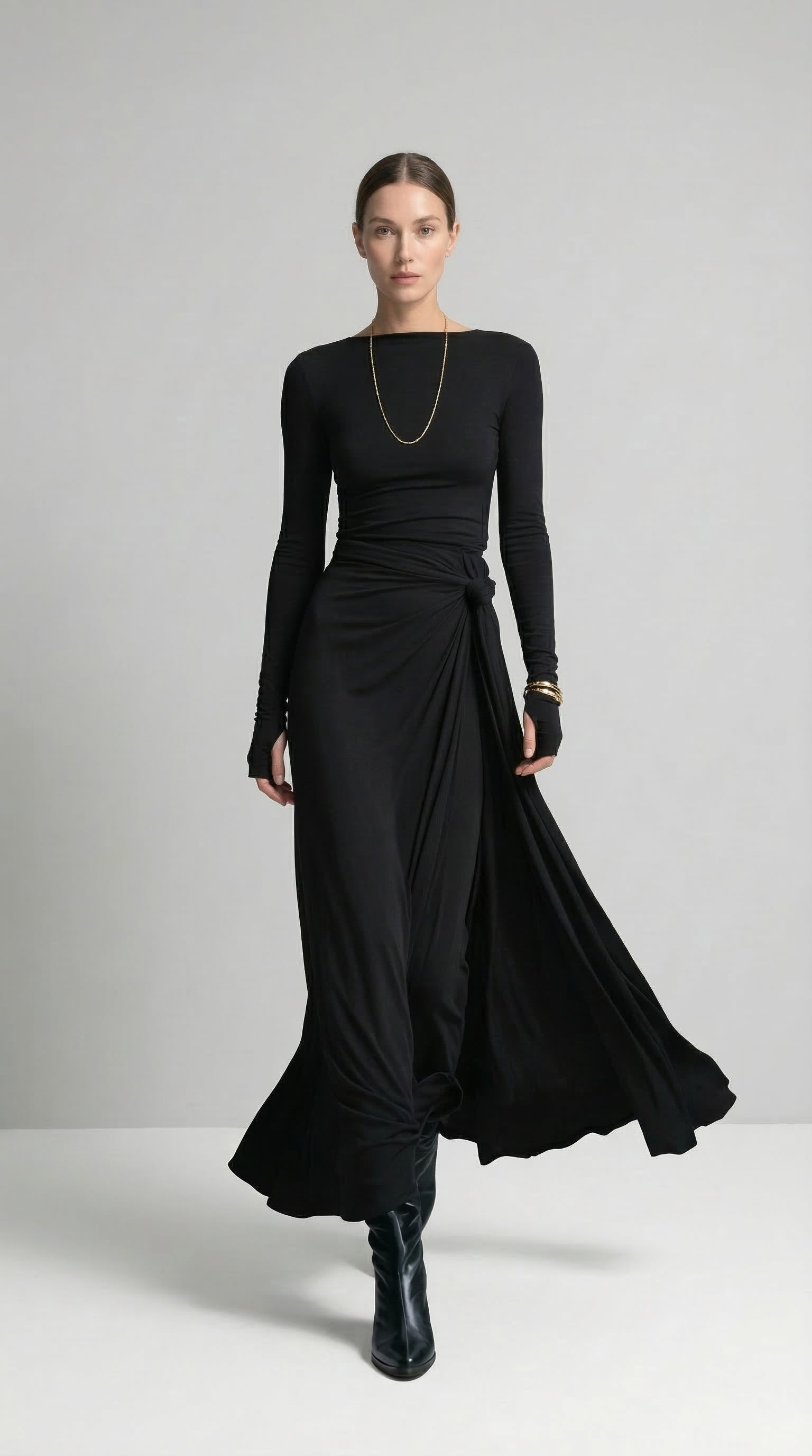 Naiara ❘ Maxi dress with side knot