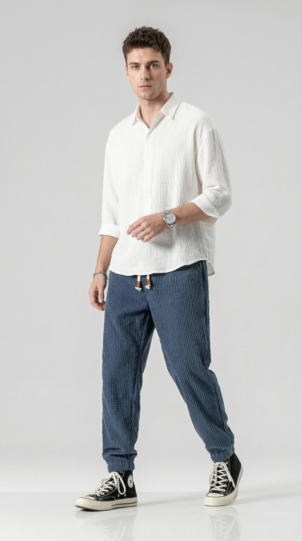 Ramiro | Modern Corduroy Trousers with a Soft Comfortable Fit