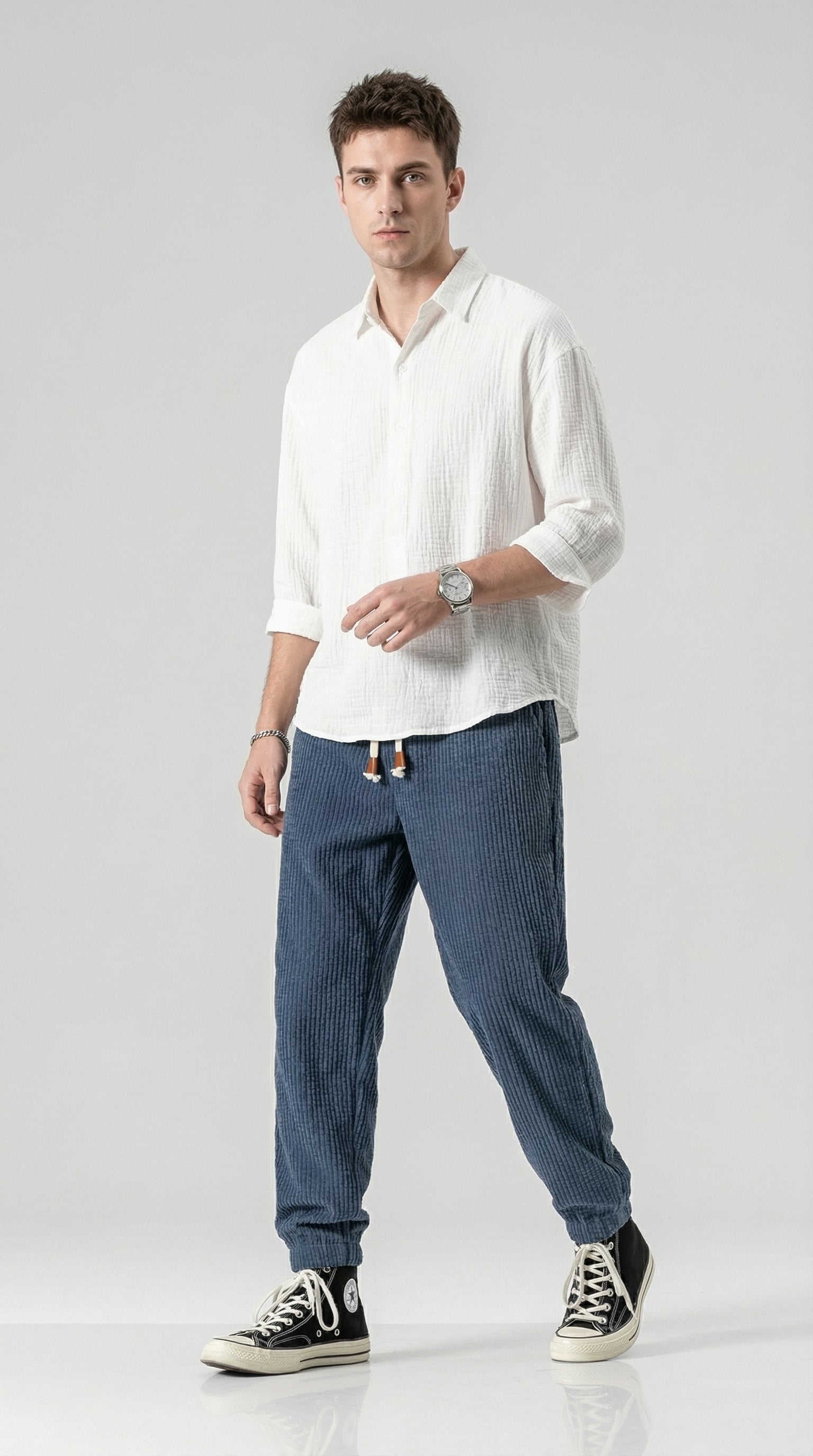 Ramiro | Modern Corduroy Trousers with a Soft Comfortable Fit