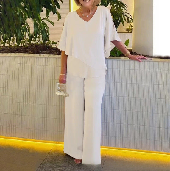 Martha | Co-ord Set Two-Piece With Trousers Wide-Leg