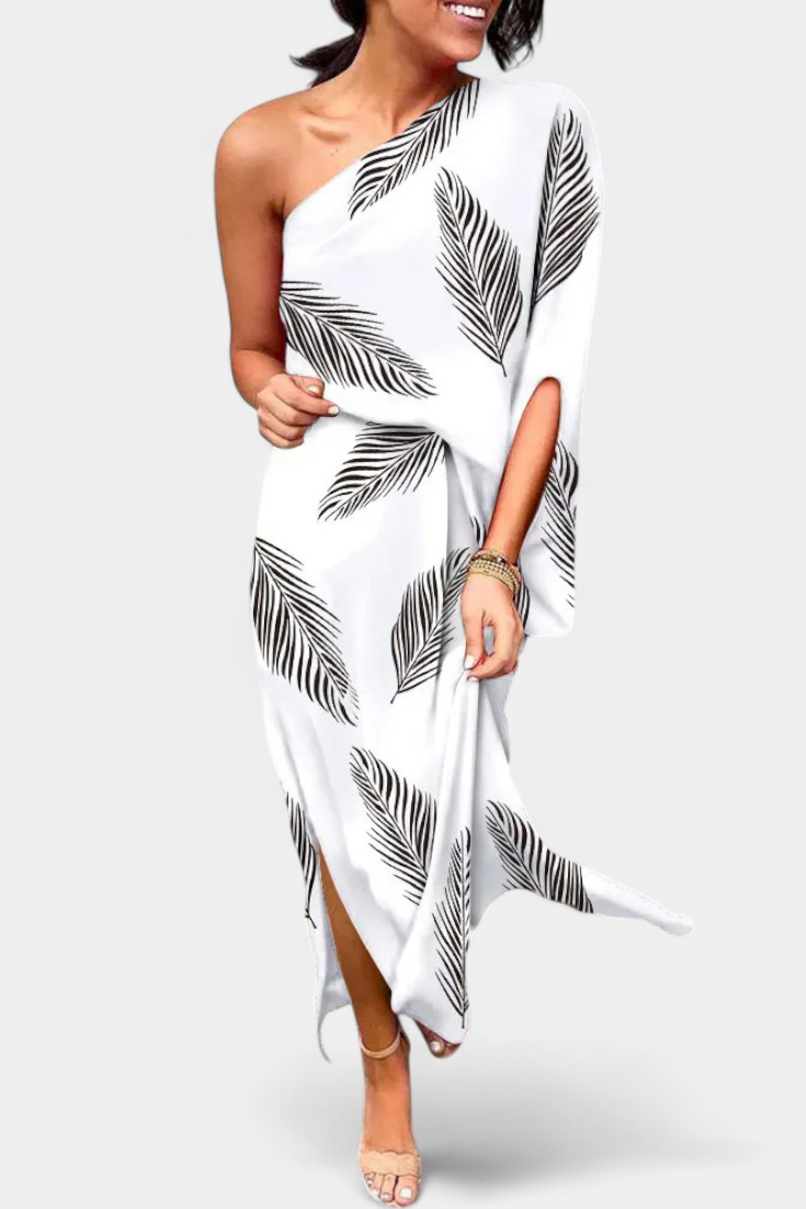 Carlena One-Shoulder Floral Dress