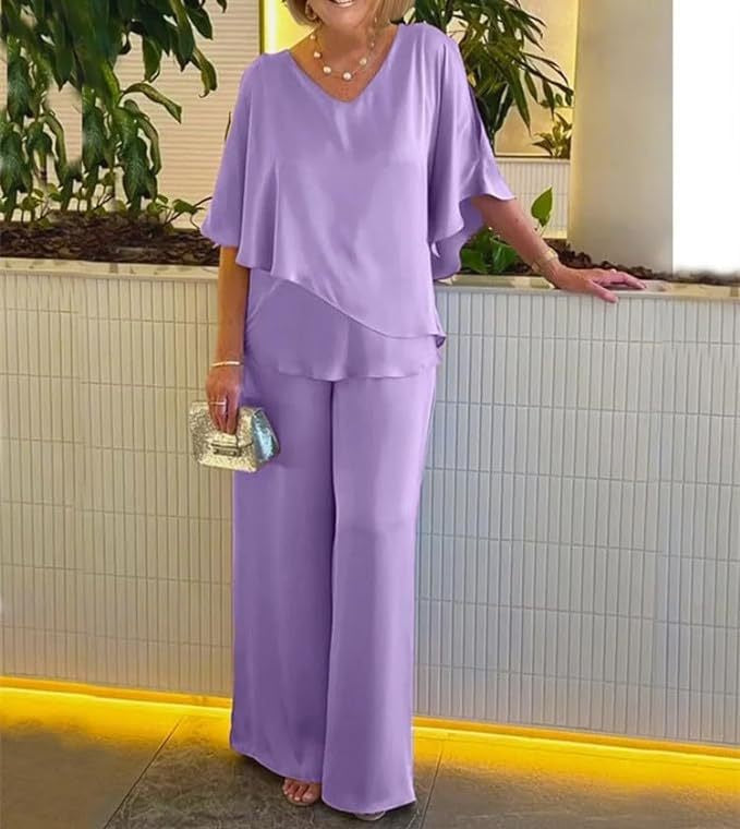 Martha | Co-ord Set Two-Piece With Trousers Wide-Leg
