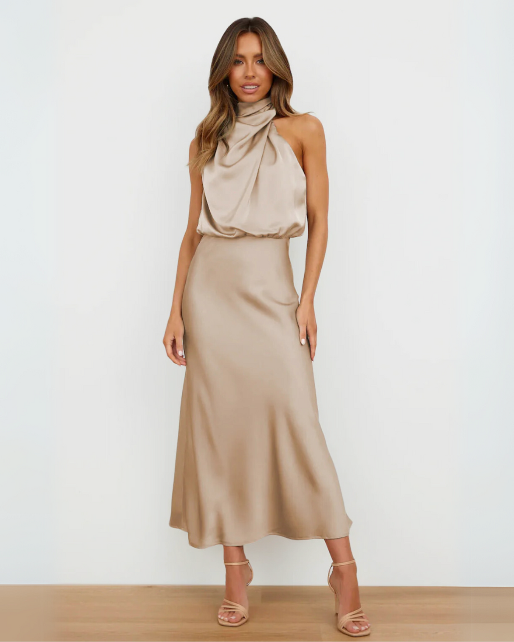 Violet | Drape Maxi Dress