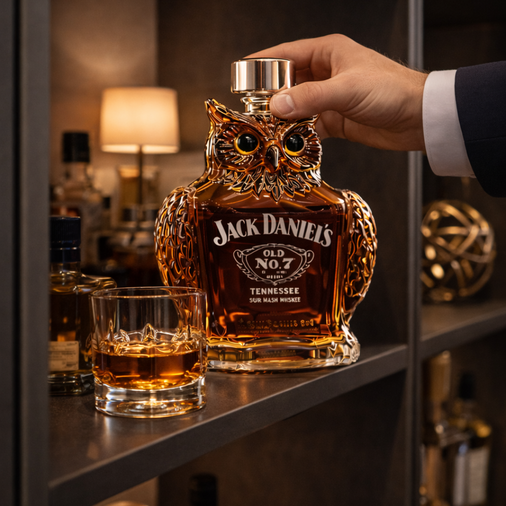 Whiskey Bottles - Owl Edition