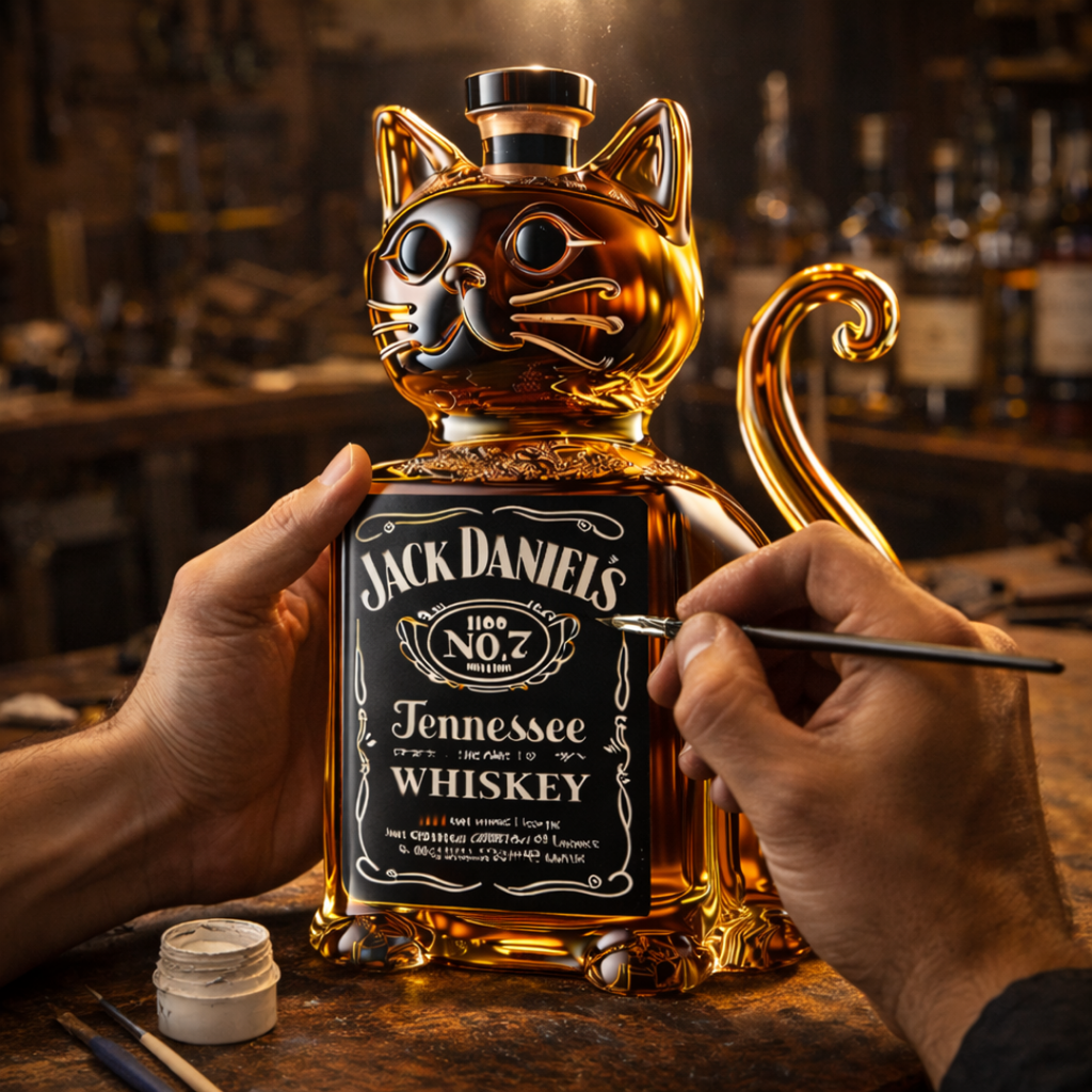 Whiskey Bottles - Cat Edition