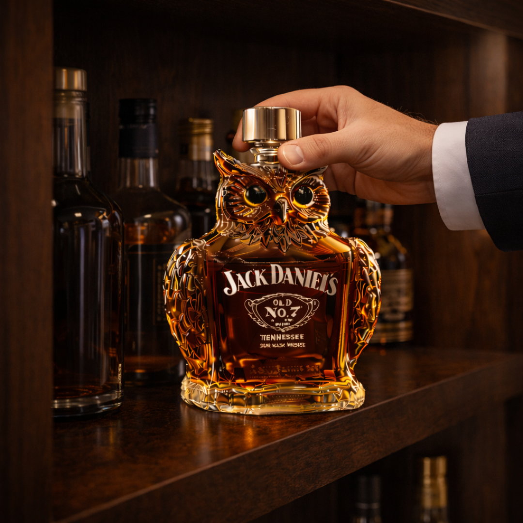 Whiskey Bottles - Owl Edition