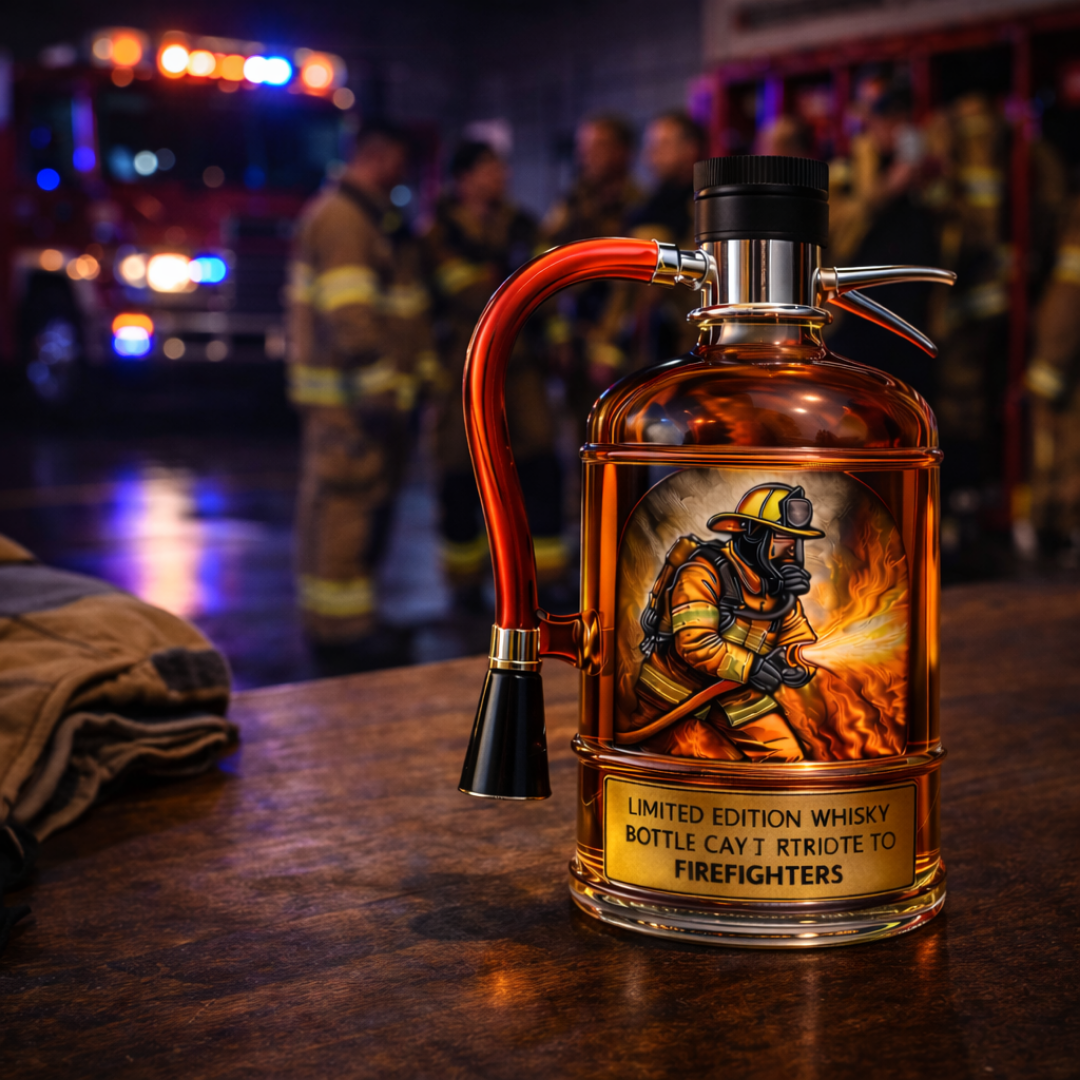 Whiskey Bottles - Fire Extinguisher Edition