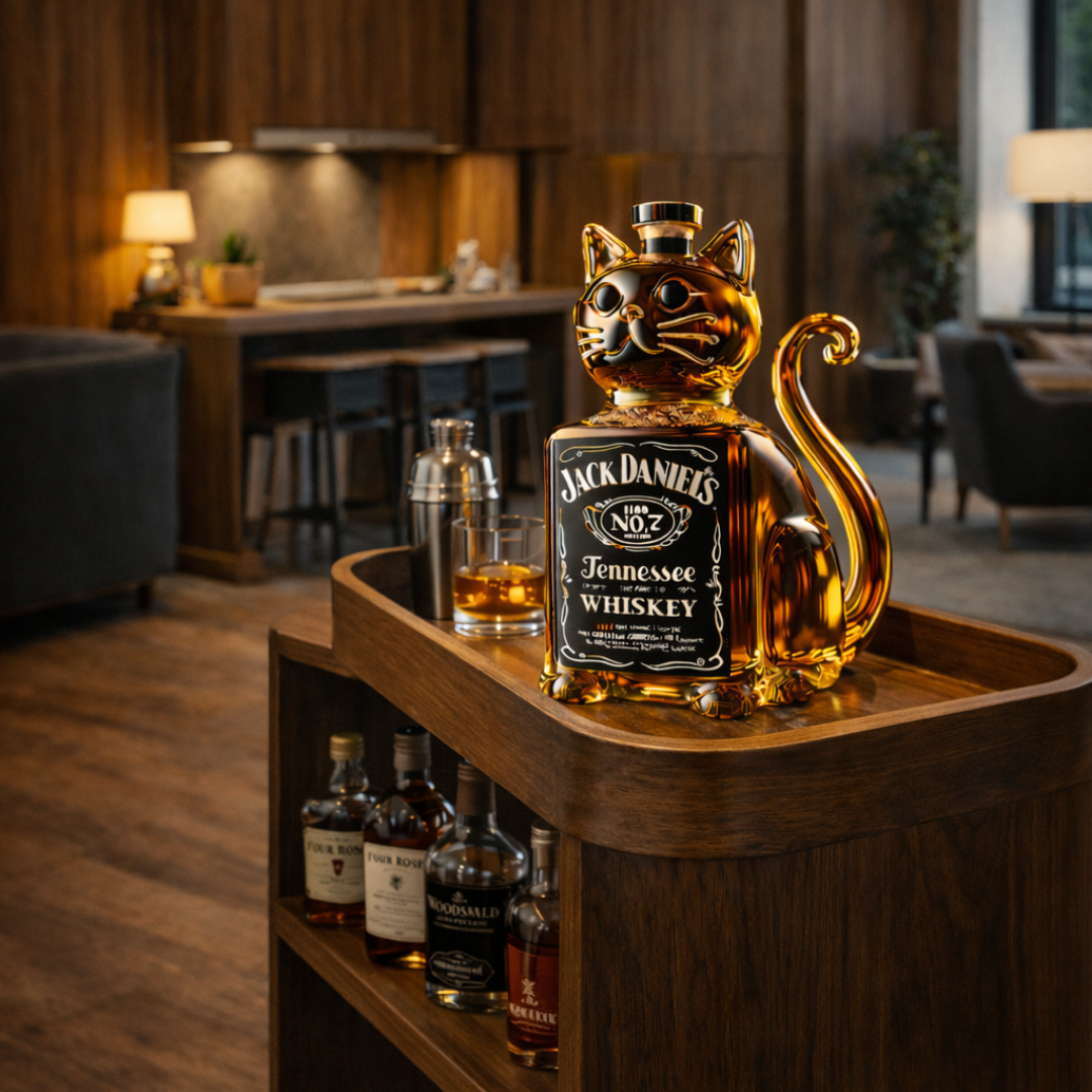 Whiskey Bottles - Cat Edition