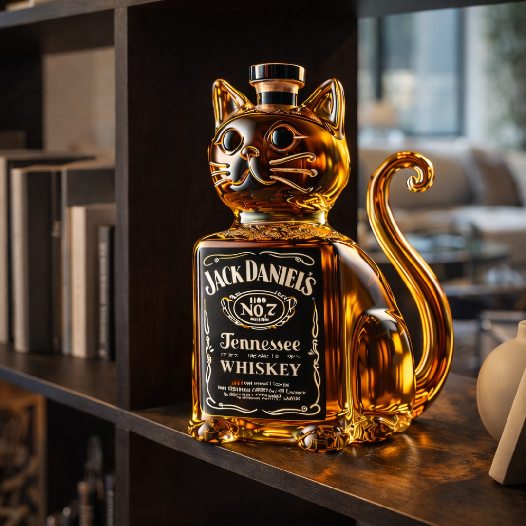 Whiskey Bottles - Cat Edition