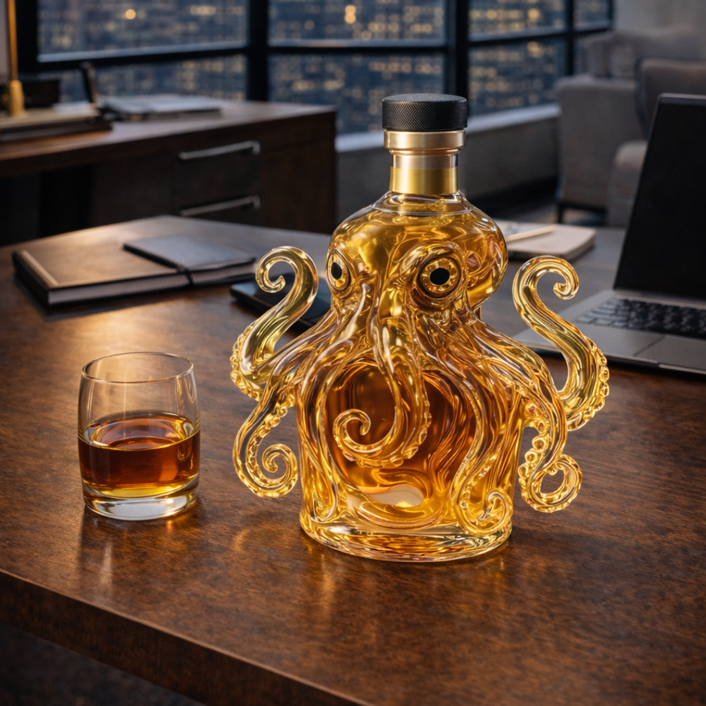 Whiskey Bottles - Octopus Edition