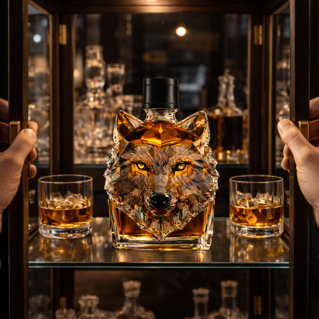 Whiskey Bottles - Wolf Edition