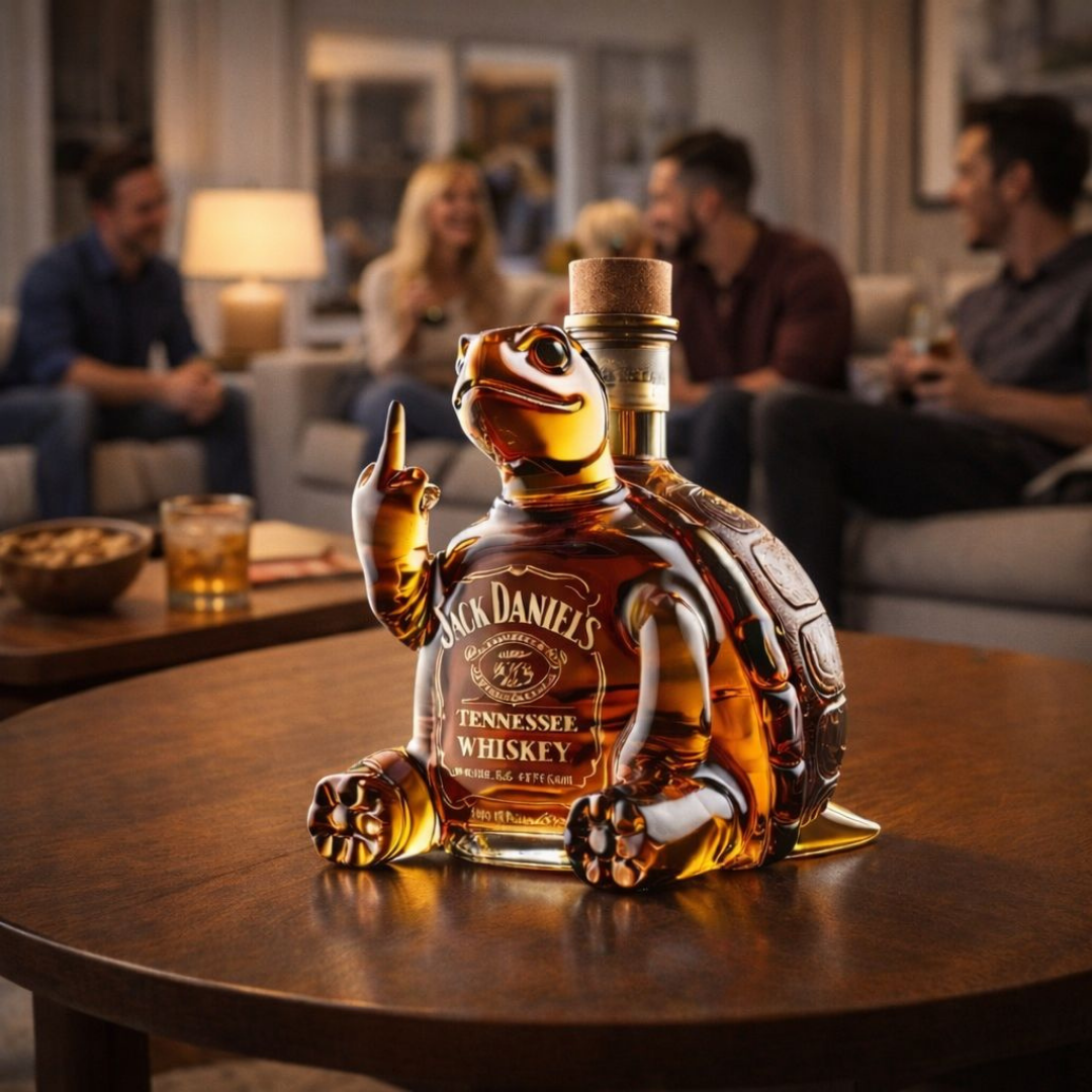 Jack Daniel's Whiskey Bottle - Turtle Edition
