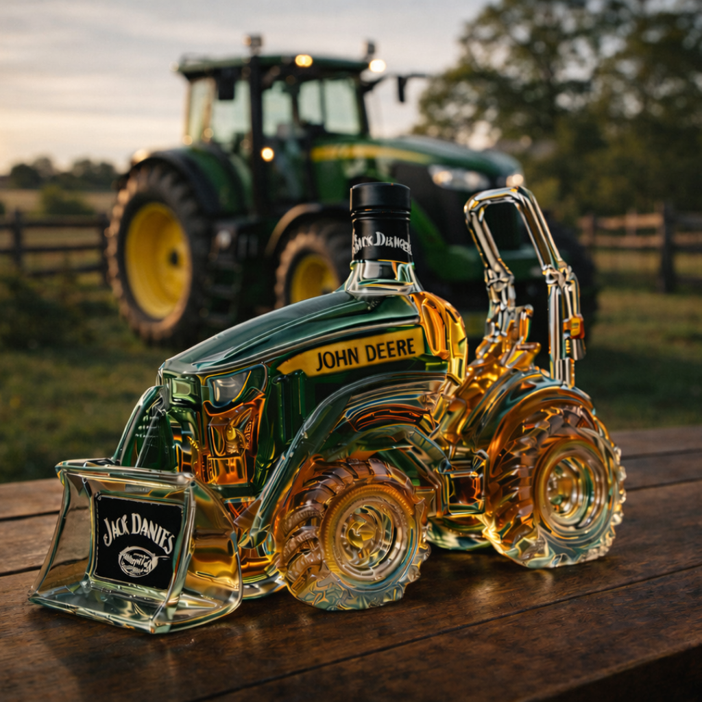 Jack Daniel's Whiskey Bottle - Tractor Edition