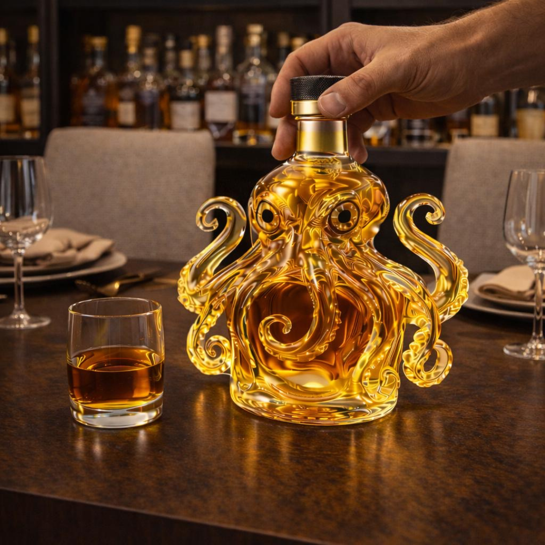 Whiskey Bottles - Octopus Edition