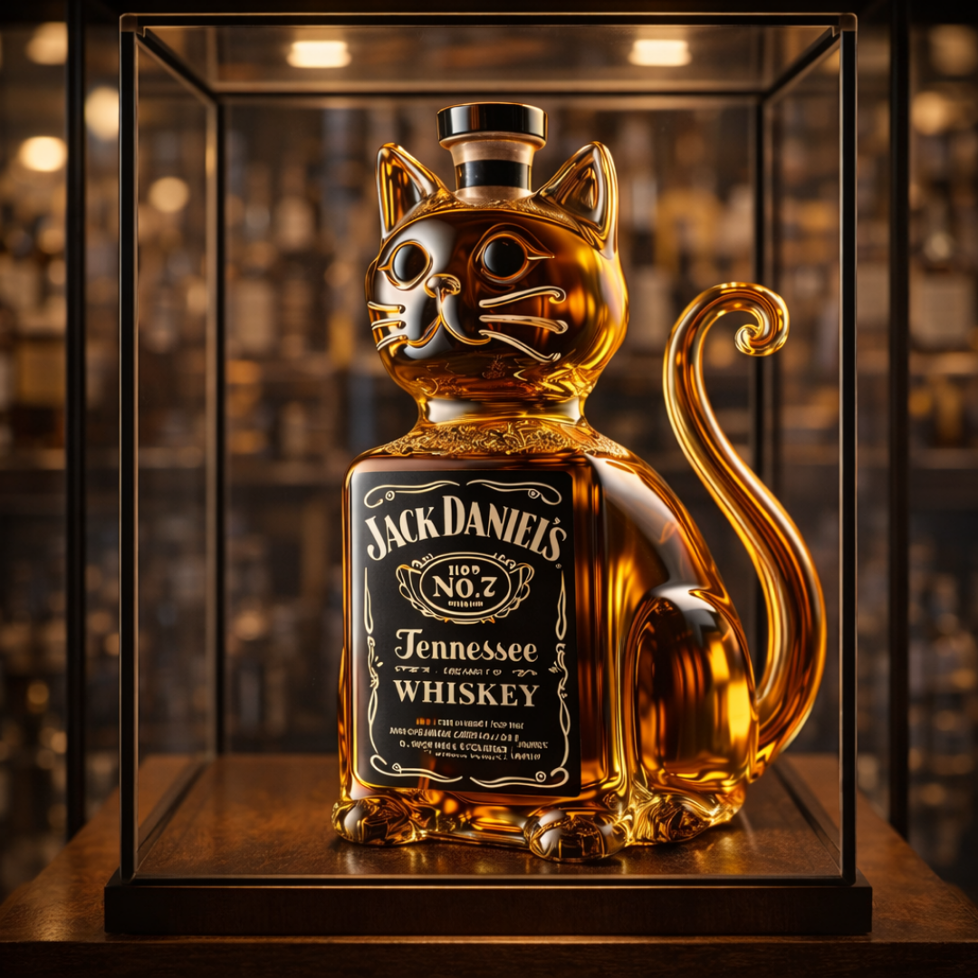 Whiskey Bottles - Cat Edition