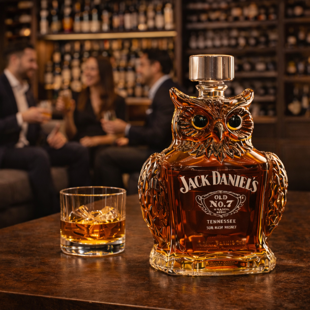 Whiskey Bottles - Owl Edition