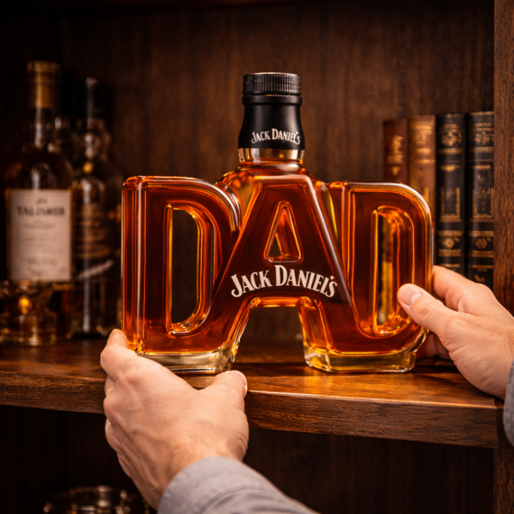 Jack Daniel's Whiskey Bottles - Dad Edition