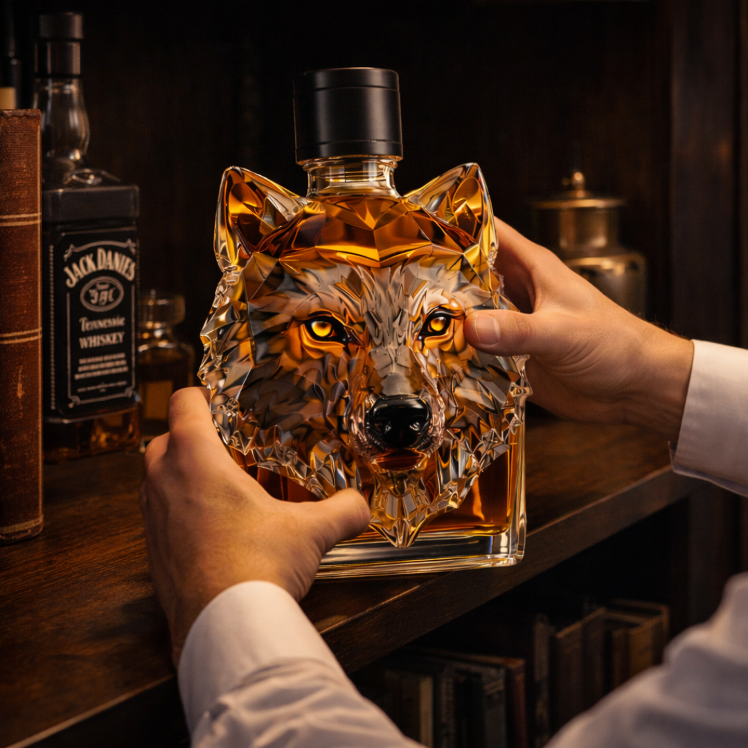 Whiskey Bottles - Wolf Edition