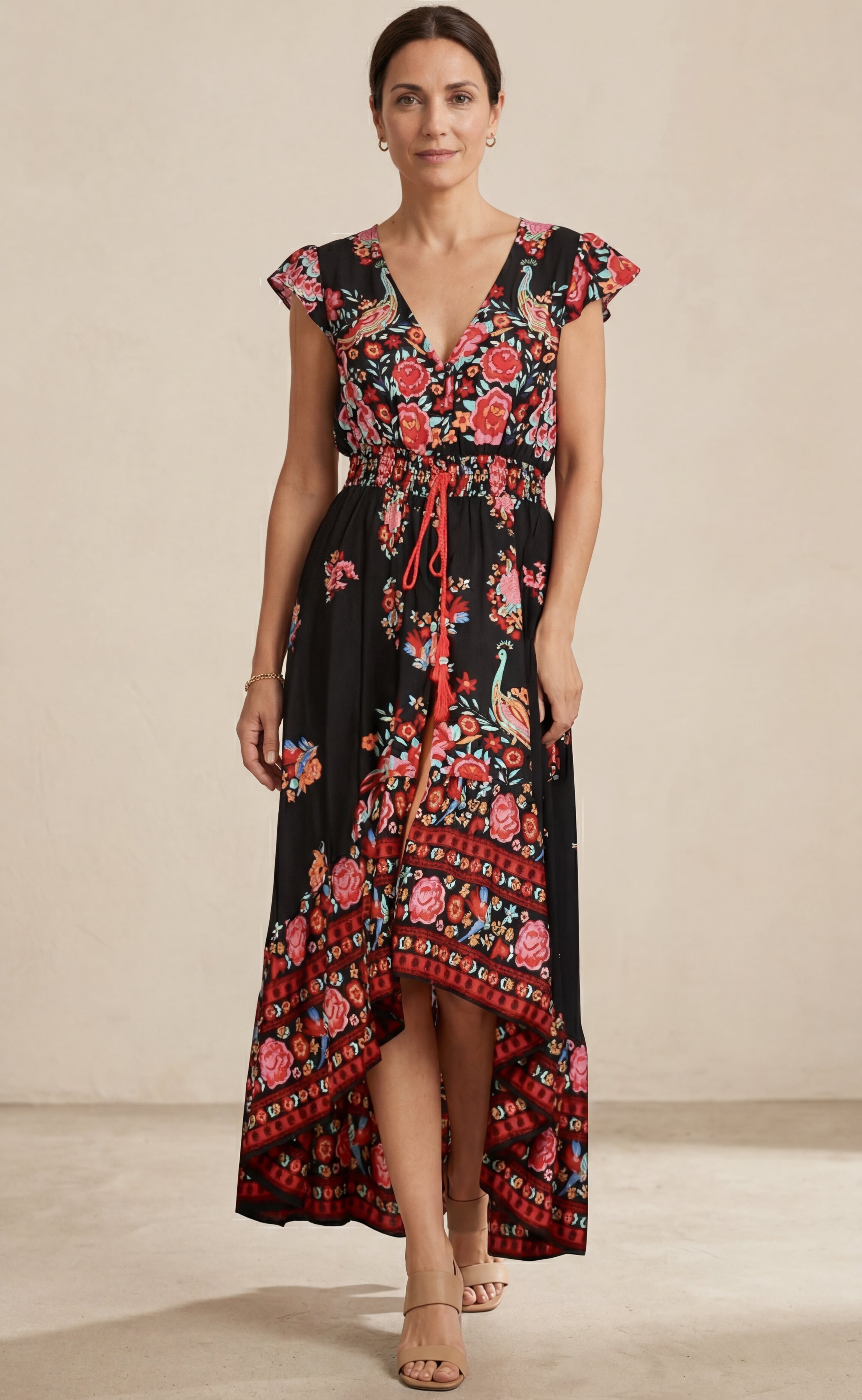 Chiara Bohemian Floral Maxi Dress