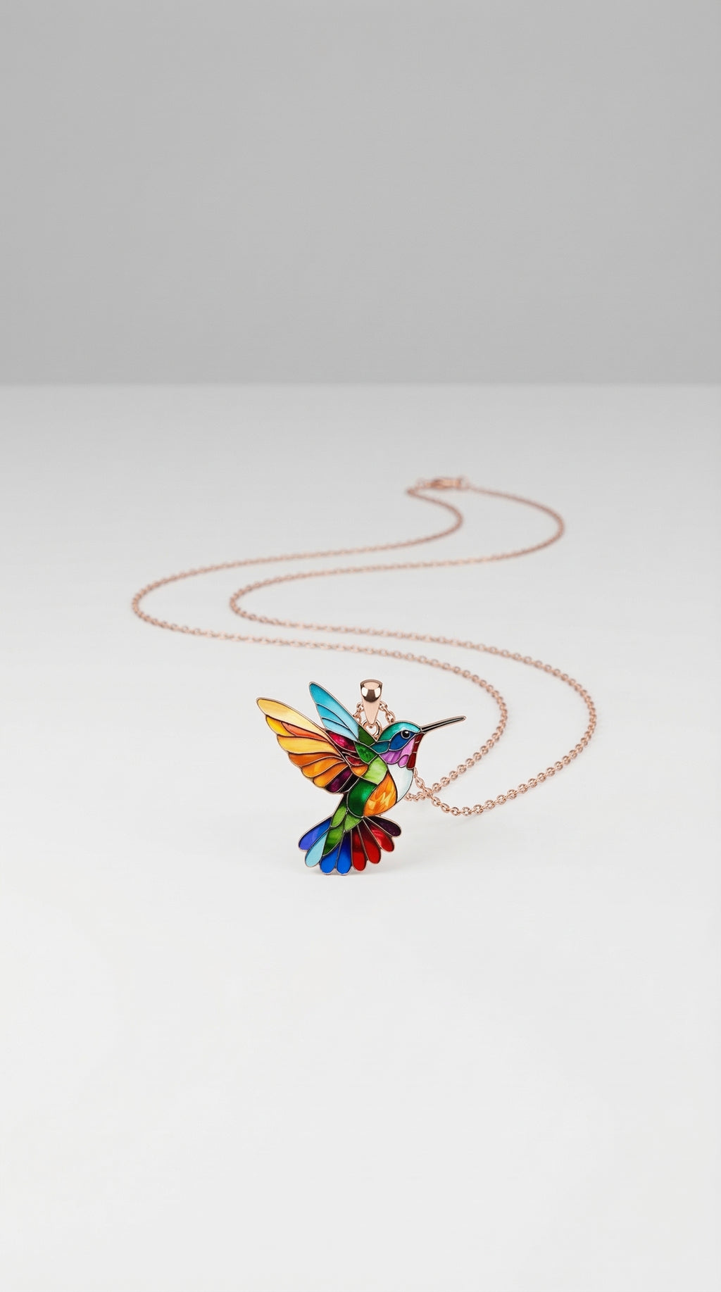 Colourful Hummingbird Necklace