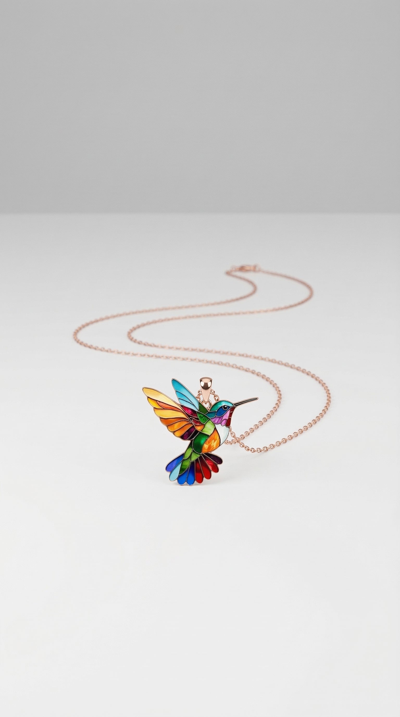 Colourful Hummingbird Necklace