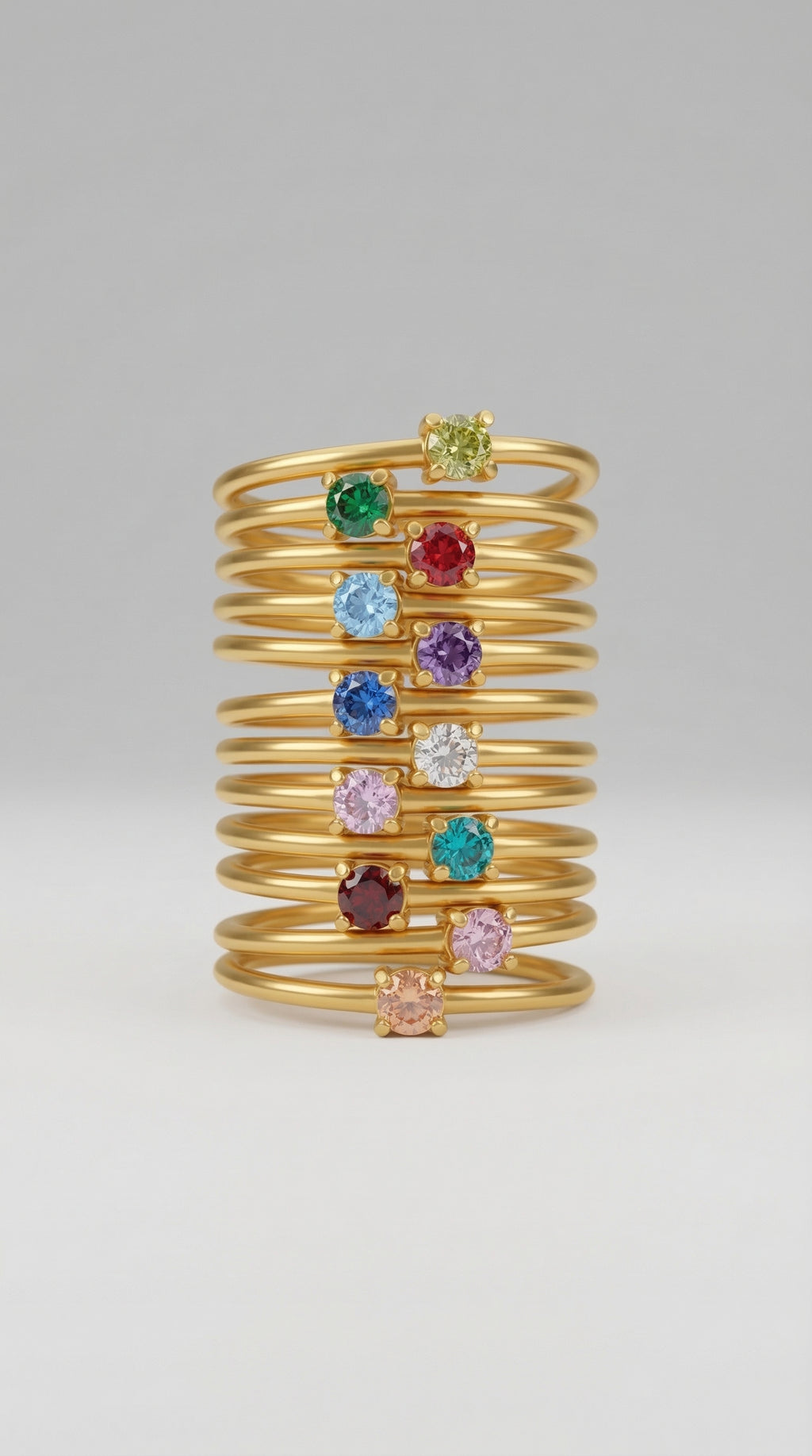 Gold Ring with Birthstone