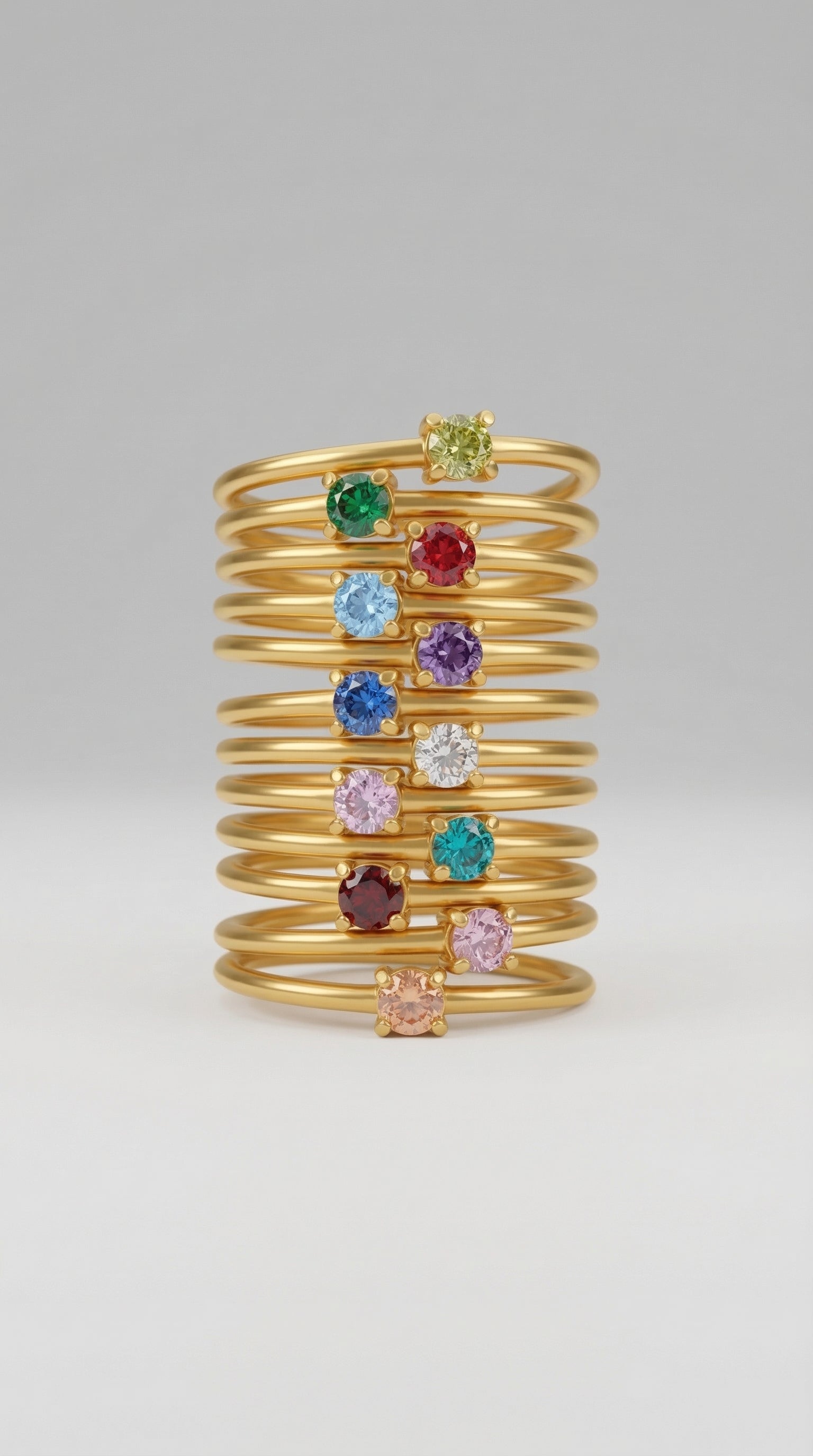Gold Ring with Birthstone