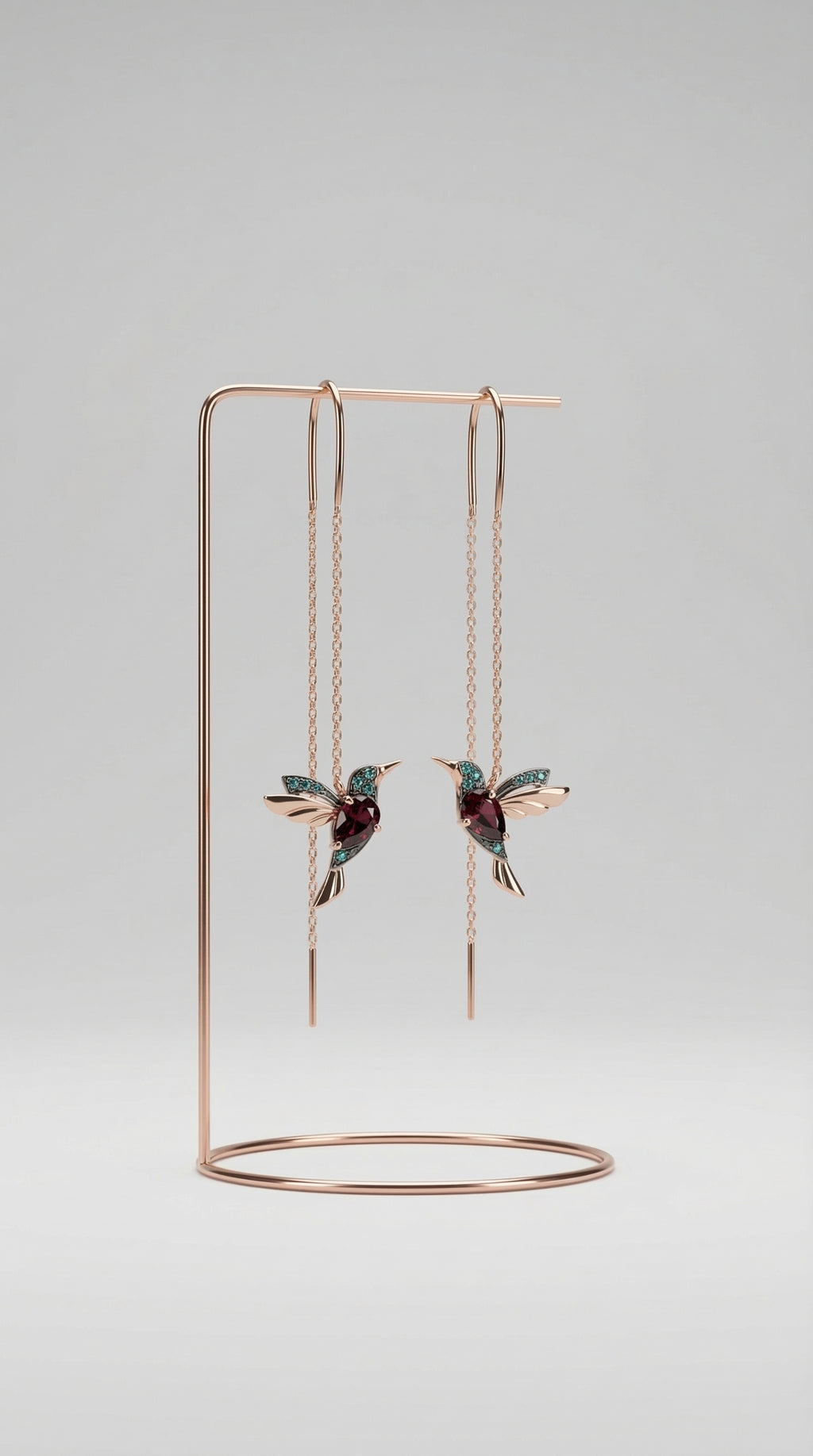 Hummingbird Earrings | Natural Elegance