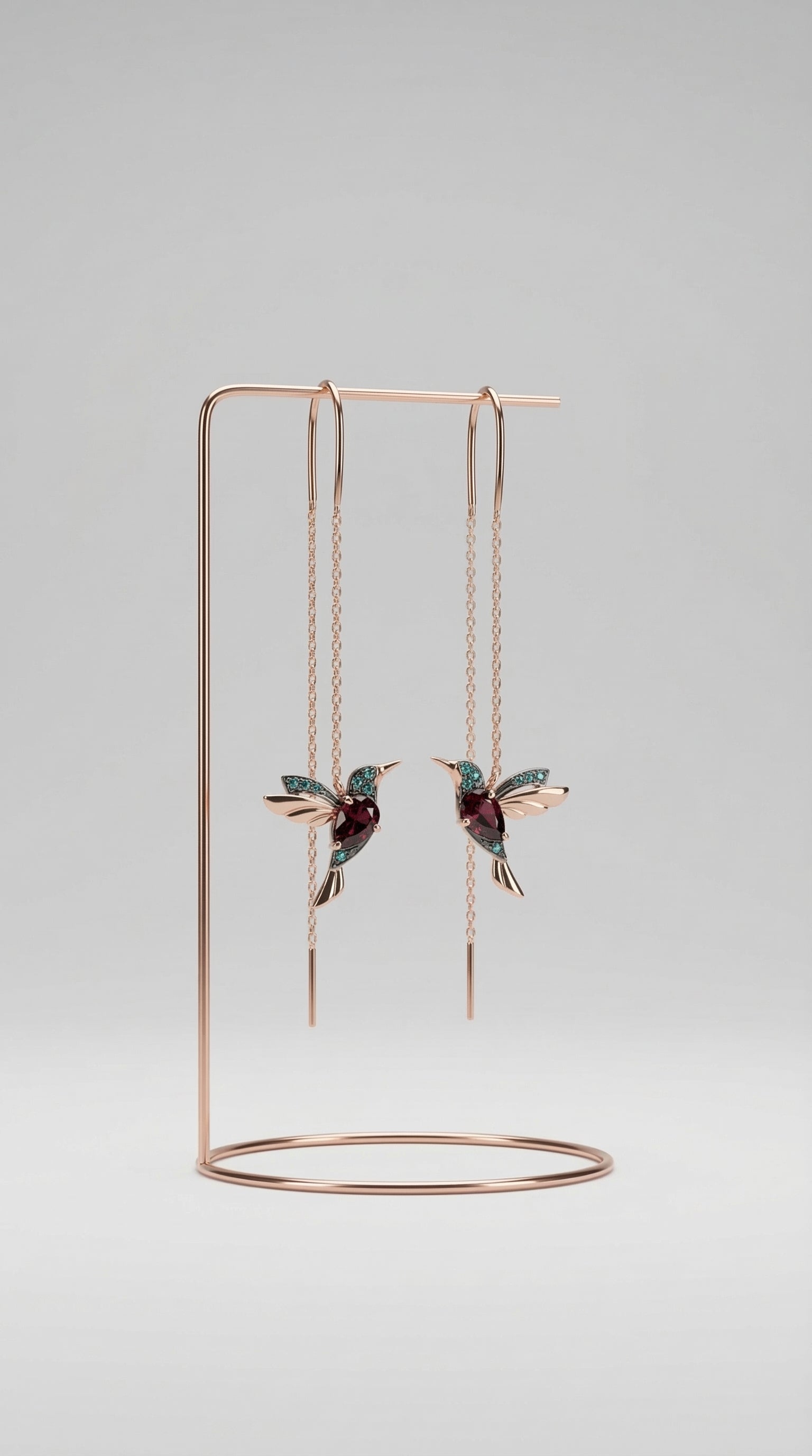 Hummingbird Earrings | Natural Elegance