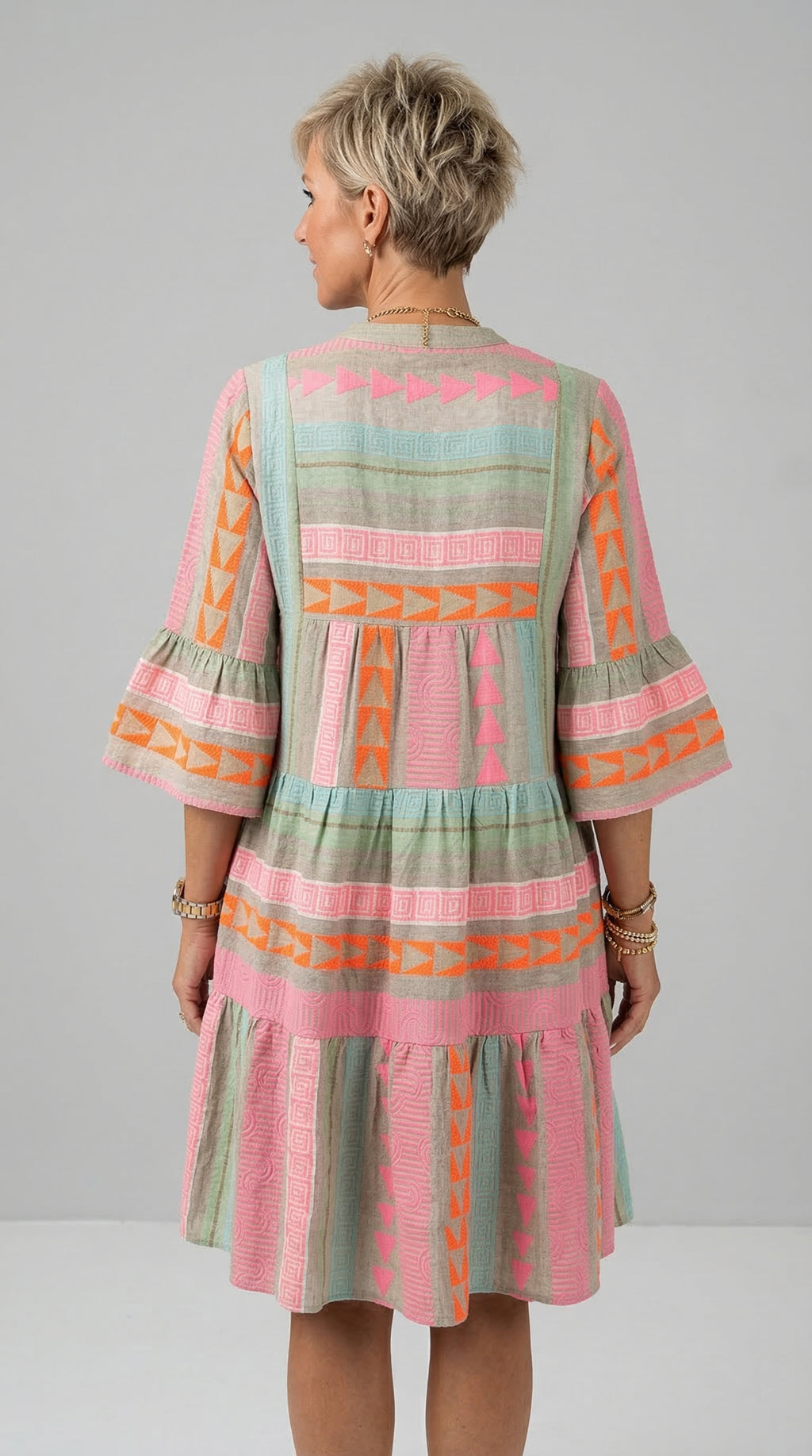 Lucy | Patterned Flowing Midi Dress