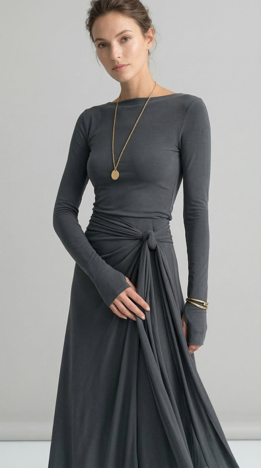 Naiara ❘ Maxi dress with side knot