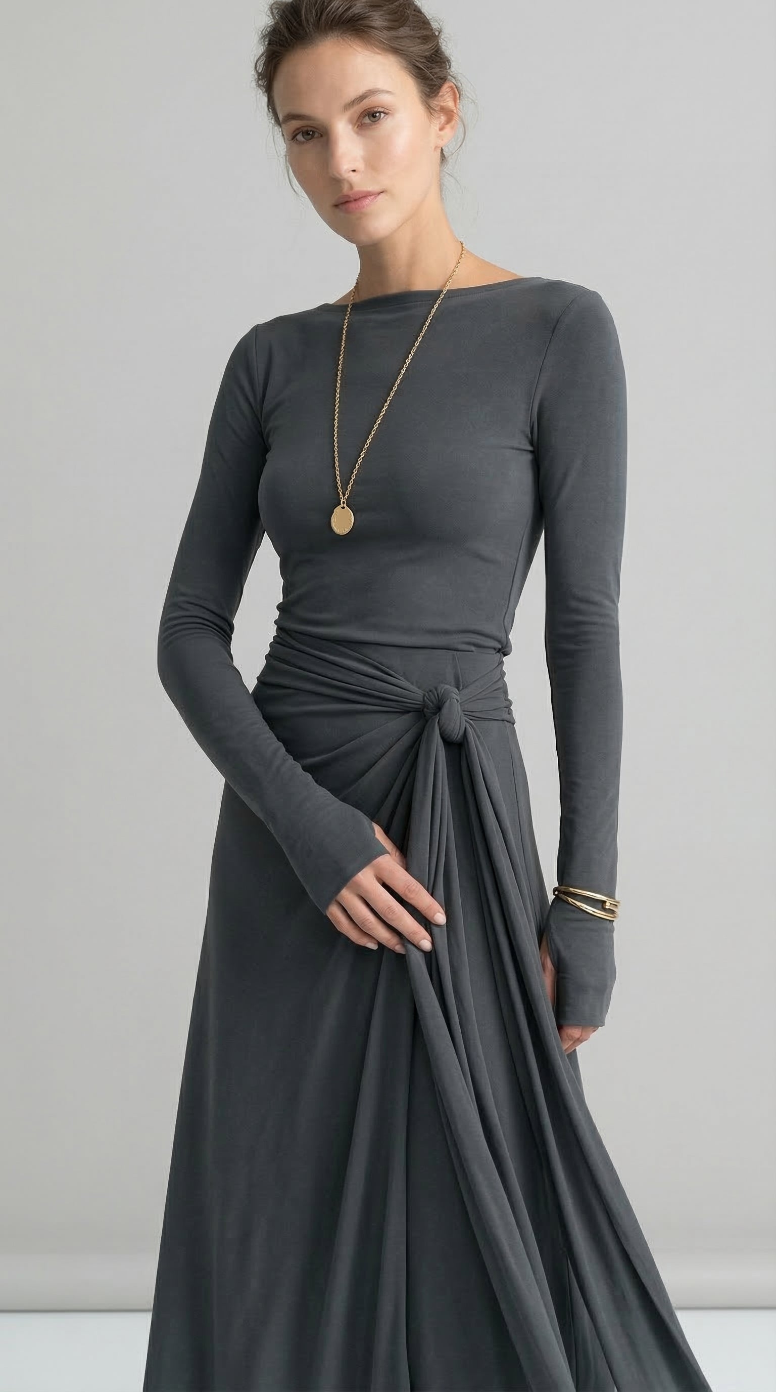 Naiara ❘ Maxi dress with side knot