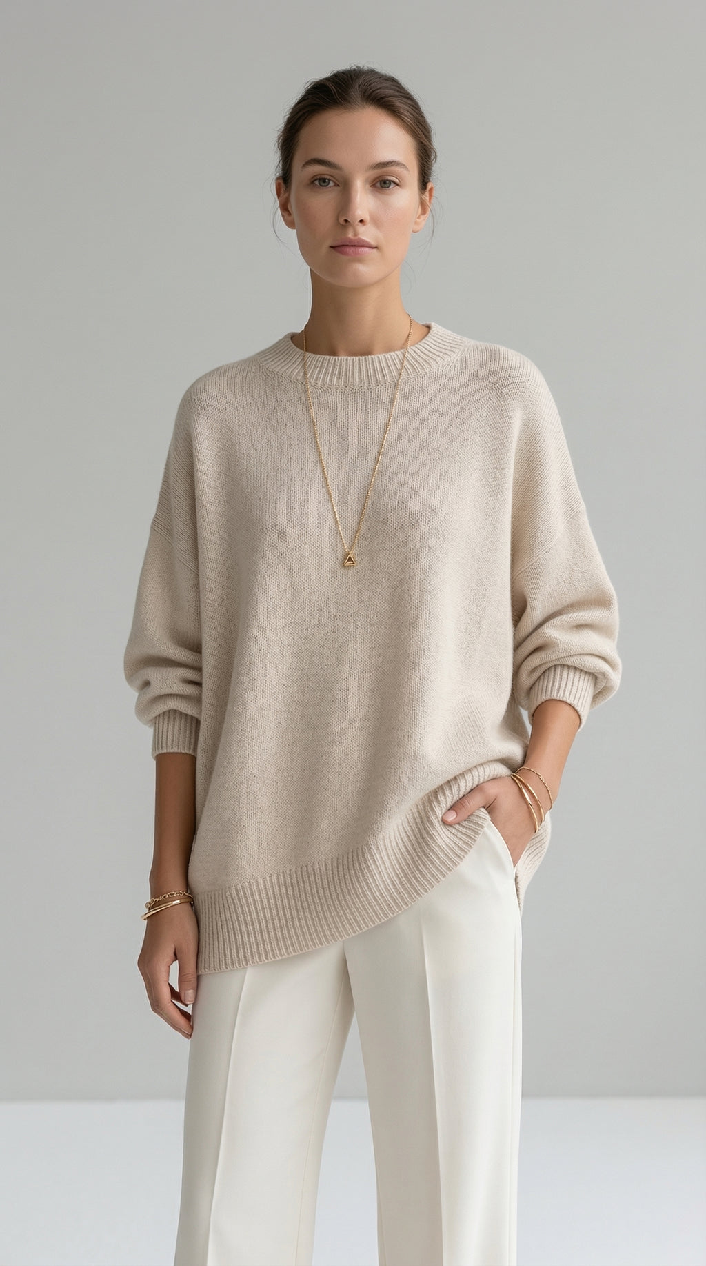 SOPHISTICATED WOOL-BLEND SWEATER