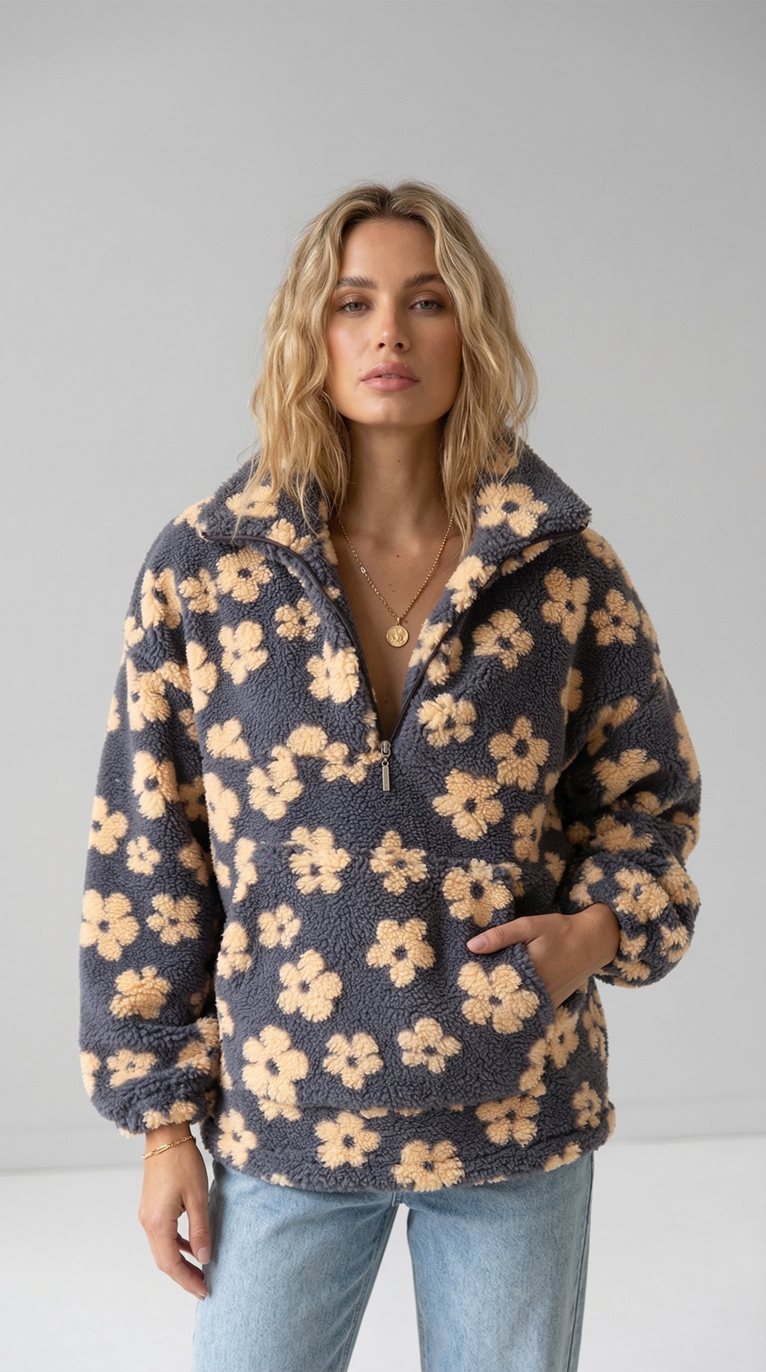 Suana - Floral Print Sweater