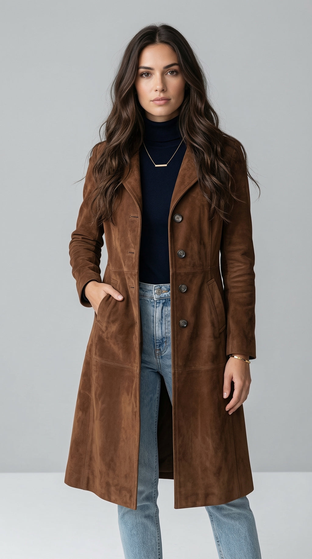 Igrid™: Elegant Long Coat for Timeless Warmth and Style