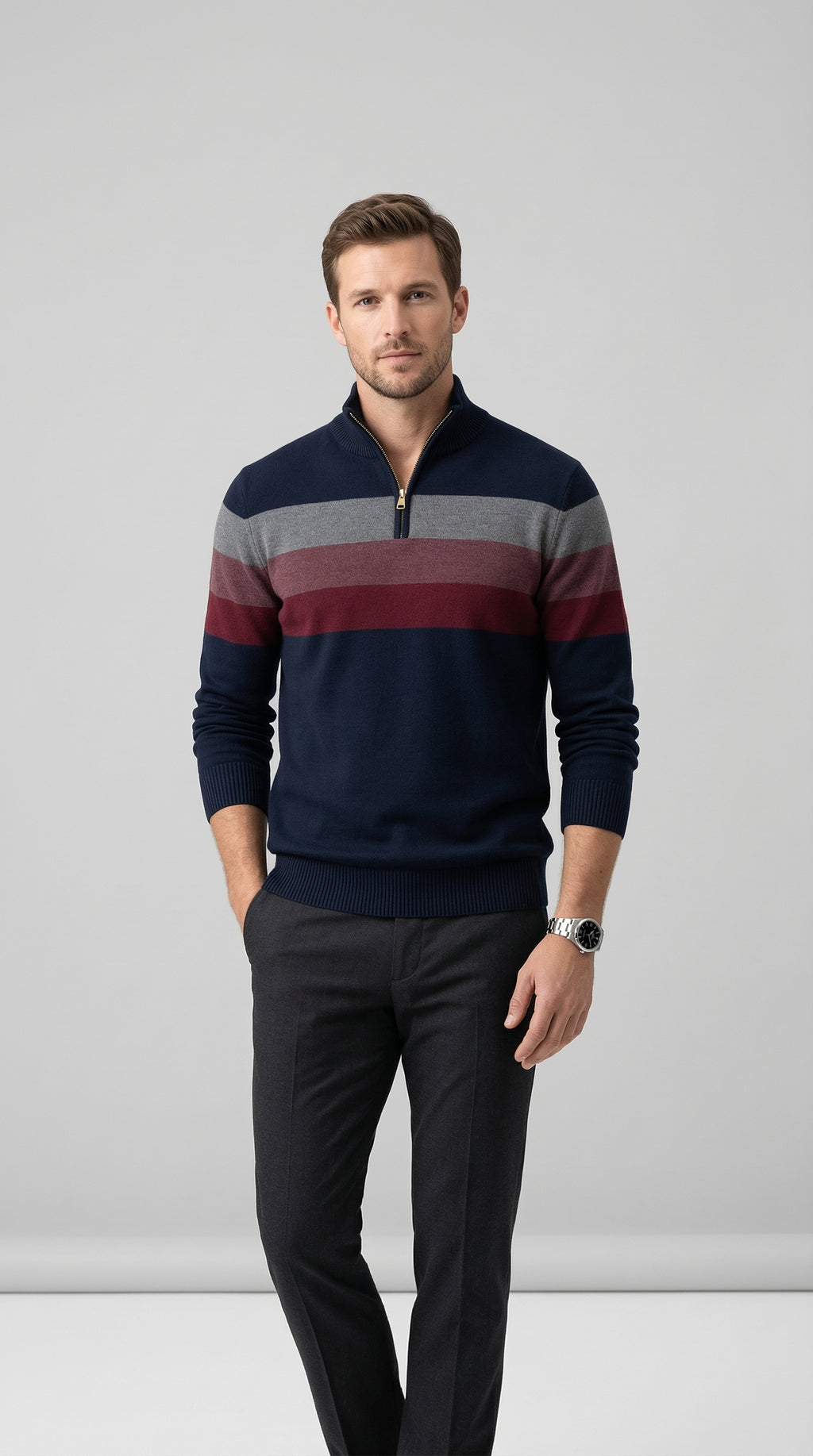 ADELIA VOSS STRIPED SWEATER