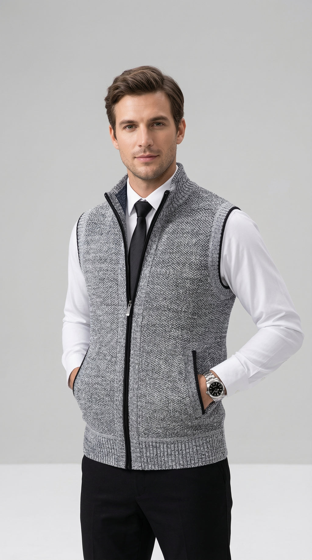 Viretti - Elegant Full-Zip Vest