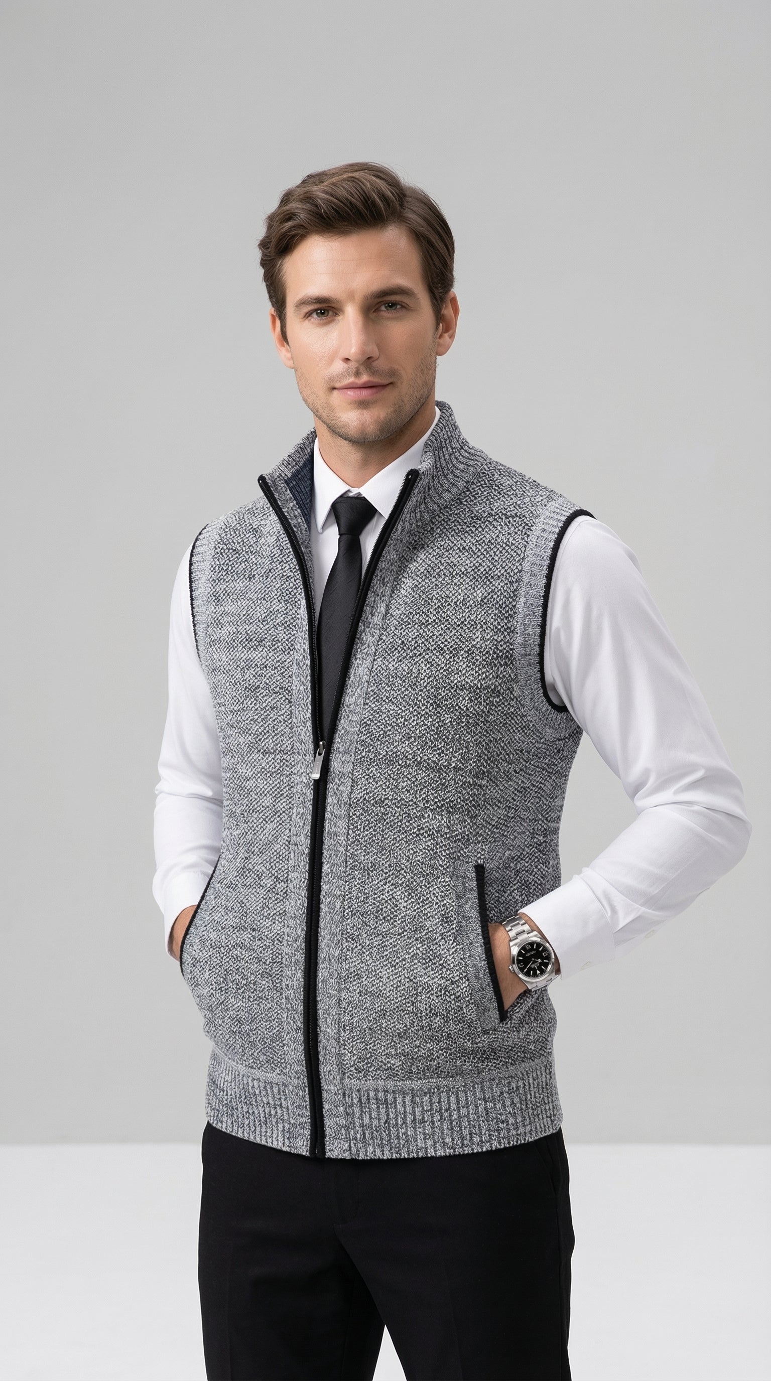 Viretti - Elegant Full-Zip Vest
