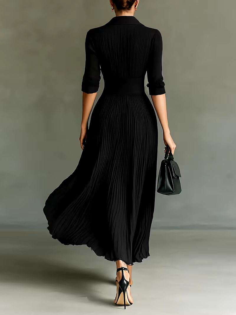 Joan | Elegant Black Maxi Dress