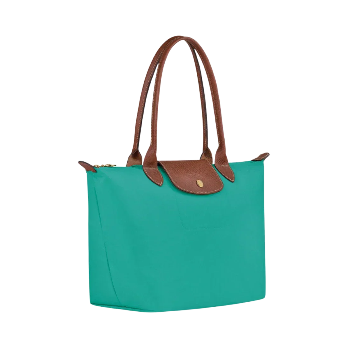Lether Bag  — Large Foldable Tote Bag, Turquoise