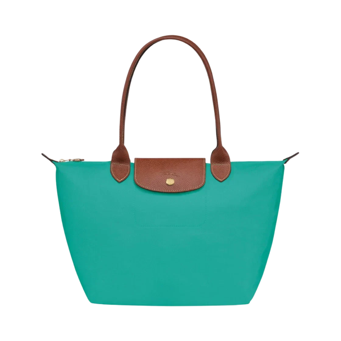 Lether Bag  — Large Foldable Tote Bag, Turquoise