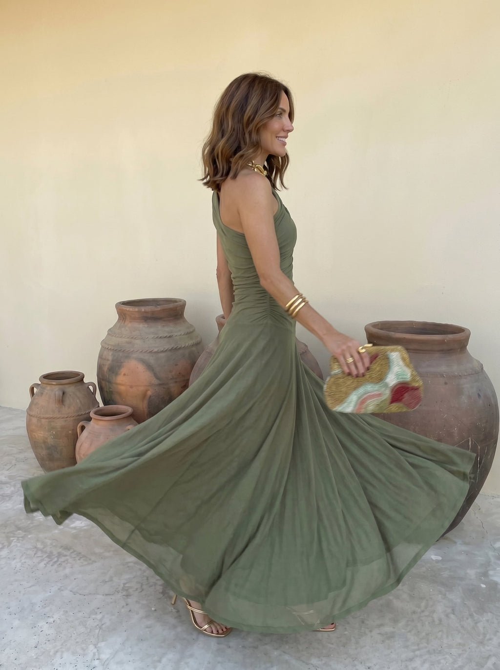 Toledo Maxi Dress in Green