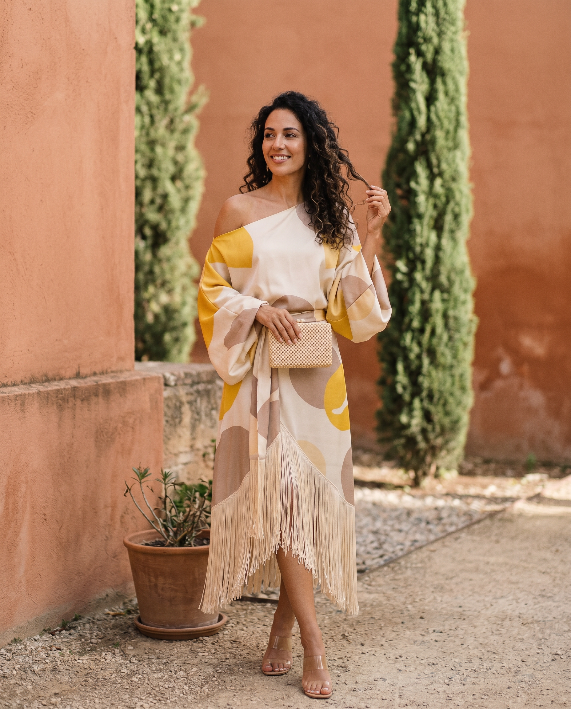 Daniela | Two-Piece Set with Fringe Skirt