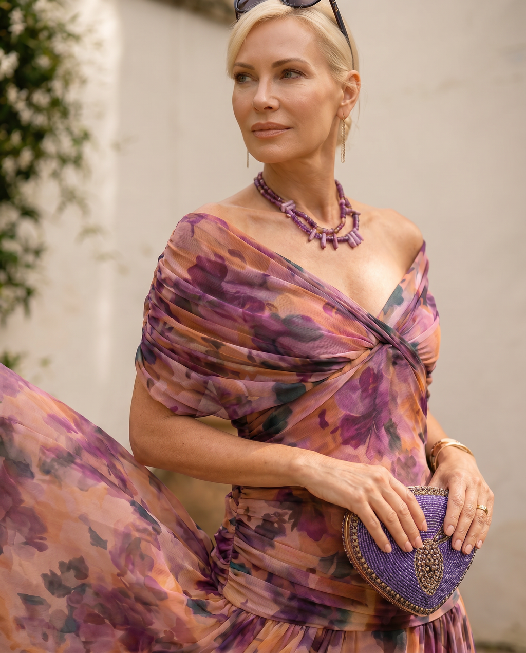 Elegant Maxi Party Dress with Sweetheart Neckline